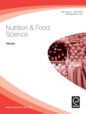 cover image of Nutrition & Food Science, Volume 35, Issue 5